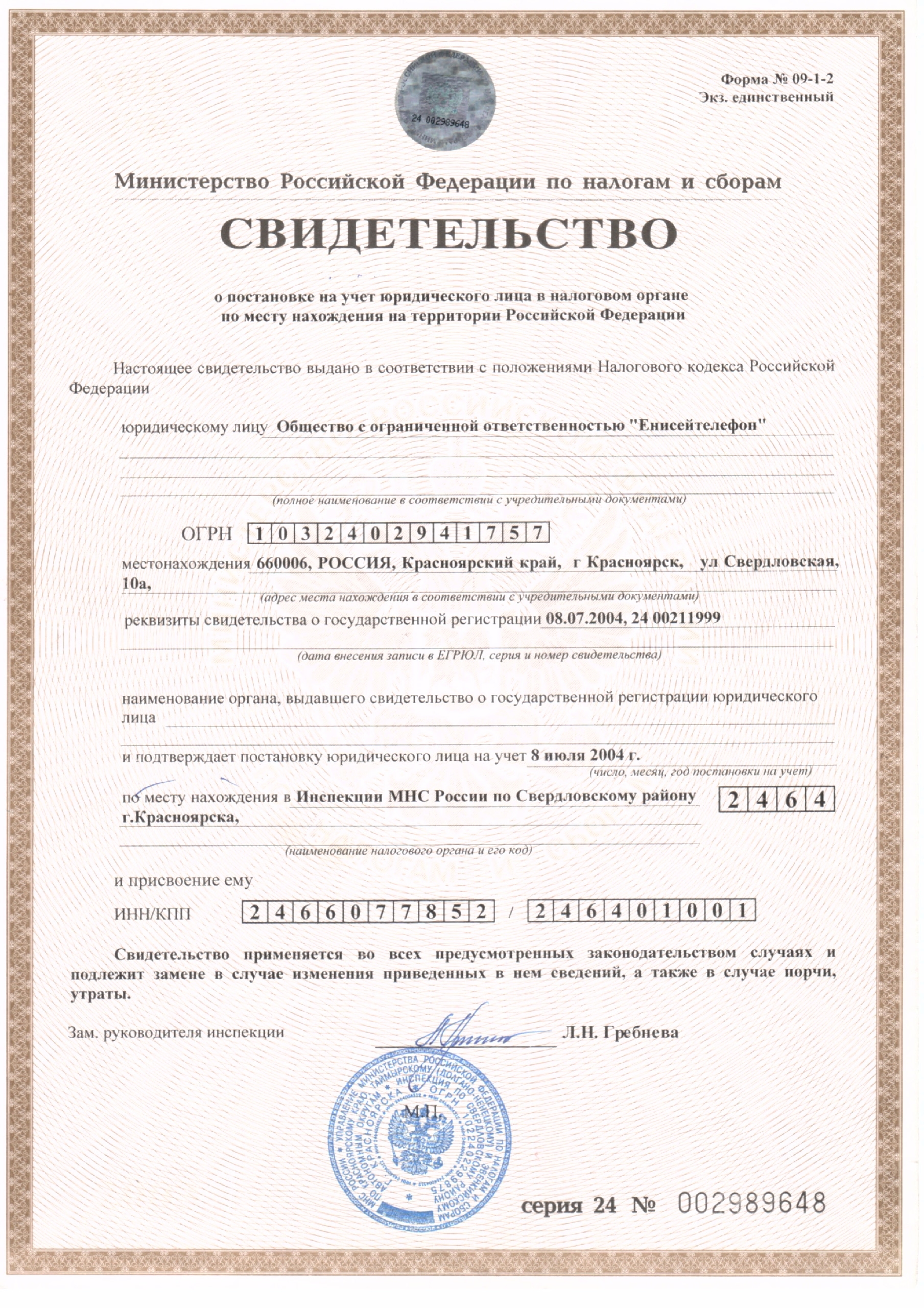 ИНН/КПП